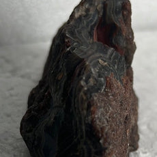 Black and Red Agate Stone Half Nodule from Turkey