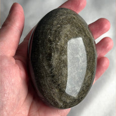 Large Mexican Gold Sheen Obsidian Crystal PalmStone