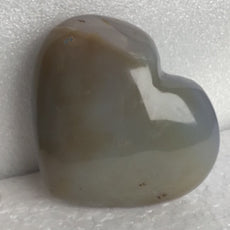 Blue Grey Agate Heart from Madagascar