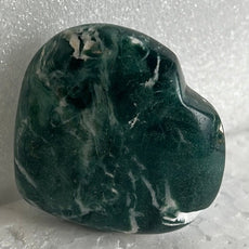 Moss Agate Heart Stone from India