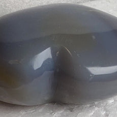 Blue Grey Agate Heart from Madagascar