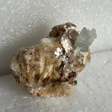 Aquamarine with Muscovite on Orthoclase from Pakistan, Shigar Valley