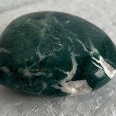 Moss Agate Heart Stone from India