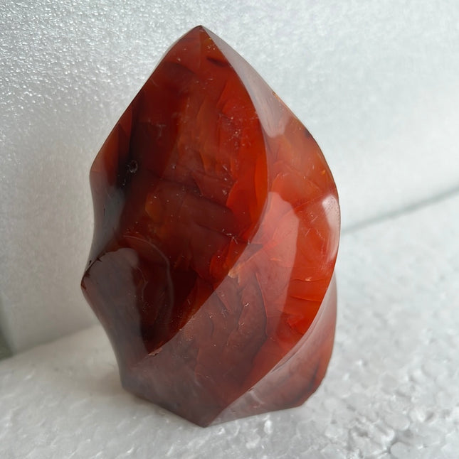 Carnelian Agate Freeform Standup Stone from Madagascar