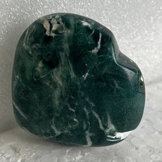 Moss Agate Heart Stone from India