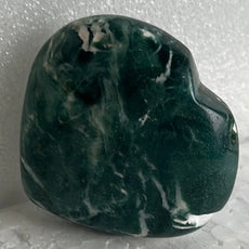 Moss Agate Heart Stone from India