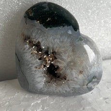 Moss Agate Heart Stone from India