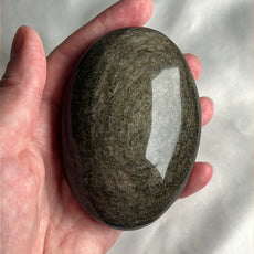 Large Mexican Gold Sheen Obsidian Crystal PalmStone