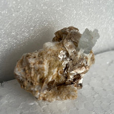 Aquamarine with Muscovite on Orthoclase from Pakistan, Shigar Valley