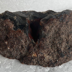 Black and Red Agate Stone Half Nodule from Turkey