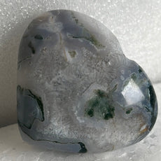 Moss Agate Heart Stone from India