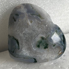 Moss Agate Heart Stone from India