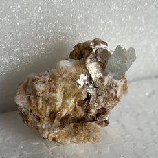 Aquamarine with Muscovite on Orthoclase from Pakistan, Shigar Valley