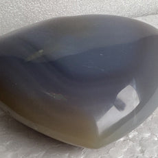 Blue Grey Agate Heart from Madagascar