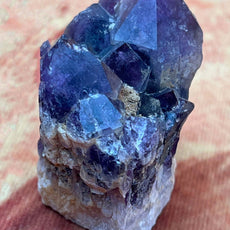 Amethyst-Kristallgruppe aus Sambia, schöne Farbe