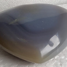 Blue Grey Agate Heart from Madagascar