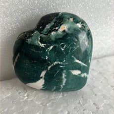 Moss Agate Heart Stone from India