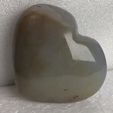 Blue Grey Agate Heart from Madagascar