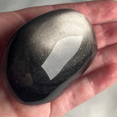 Mexikanischer Silberglanz-Obsidian-Kristall-Palmenstein