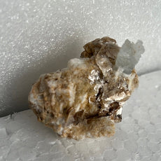 Aquamarine with Muscovite on Orthoclase from Pakistan, Shigar Valley