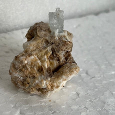 Aquamarine with Muscovite on Orthoclase from Pakistan, Shigar Valley