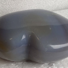 Blue Grey Agate Heart from Madagascar