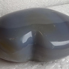 Blue Grey Agate Heart from Madagascar