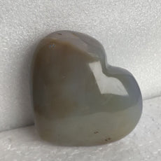 Blue Grey Agate Heart from Madagascar