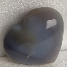 Blue Grey Agate Heart from Madagascar