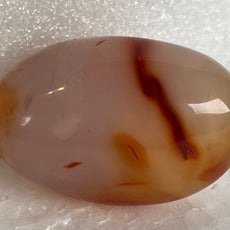 Carnelian Agate Palm Stone from Madagascar