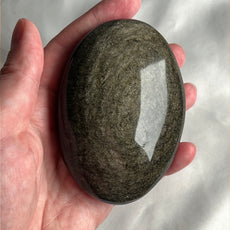 Large Mexican Gold Sheen Obsidian Crystal PalmStone