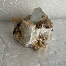 Aquamarine with Muscovite on Orthoclase from Pakistan, Shigar Valley