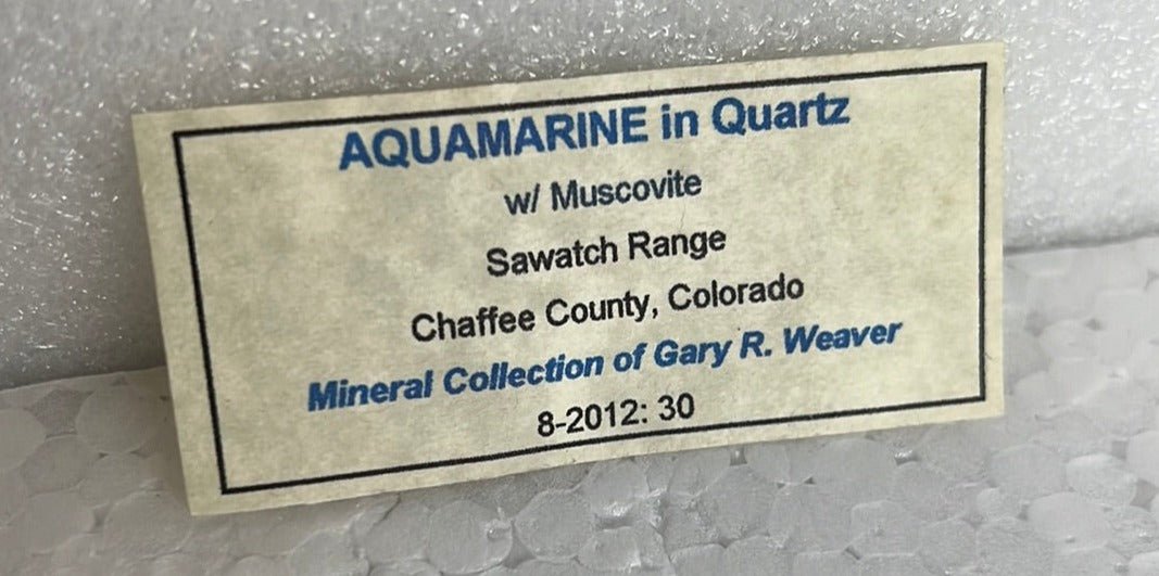 Aquamarine from Colorado from Gary R. Weaver Collection - My Shop of Wonders