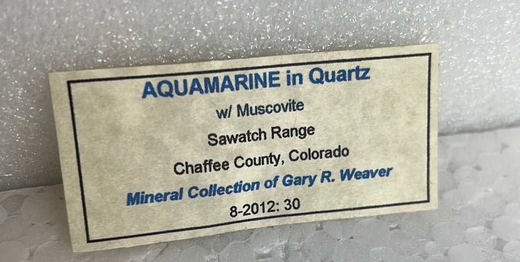 Aquamarine from Colorado from Gary R. Weaver Collection - My Shop of Wonders