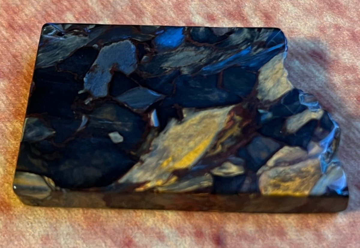 Chatoyant Blue and Golden Pietersite Crystal - My Shop of Wonders