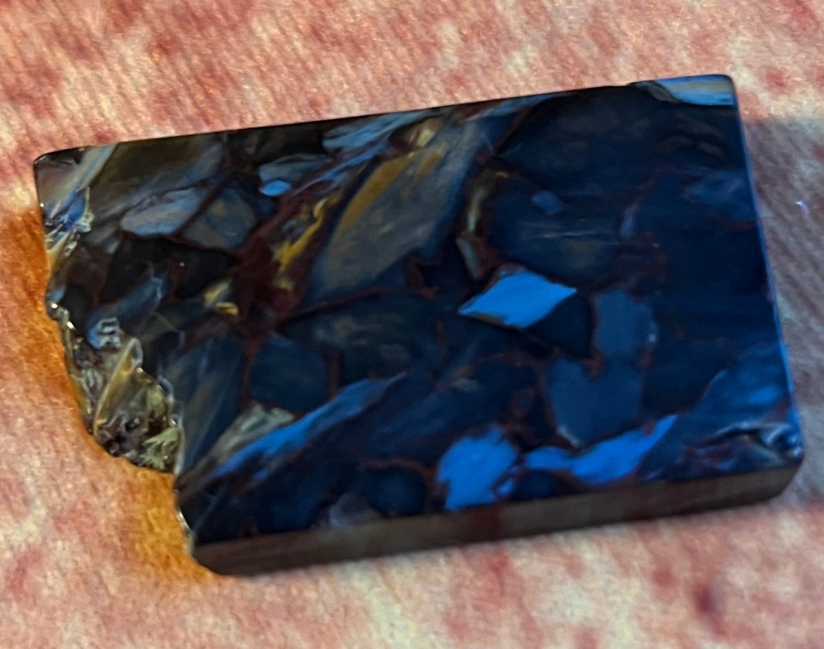 Chatoyant Blue and Golden Pietersite Crystal - My Shop of Wonders