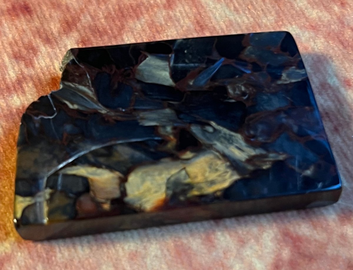 Chatoyant Blue and Golden Pietersite Crystal - My Shop of Wonders