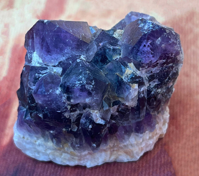 Amethyst-Kristallgruppe aus Sambia, schöne Farbe