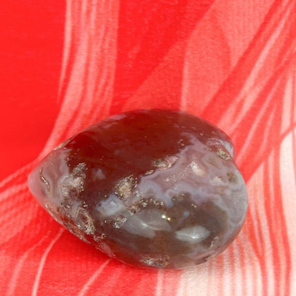 Dark Green Moss Agate Heart from India - My Shop of Wonders
