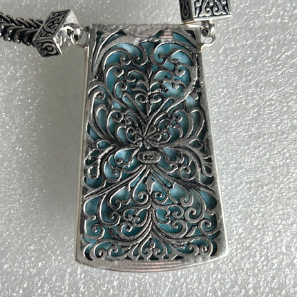 Discover the Magic of Marahlago Necklace with Large Larimar Stone! - My Shop of Wonders