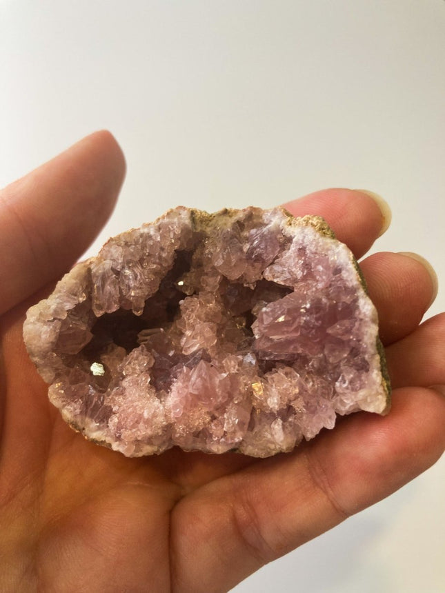 Enchanting Pink Geode Amethyst: Argentina's Crystal Geode Treasure - My Shop of Wonders