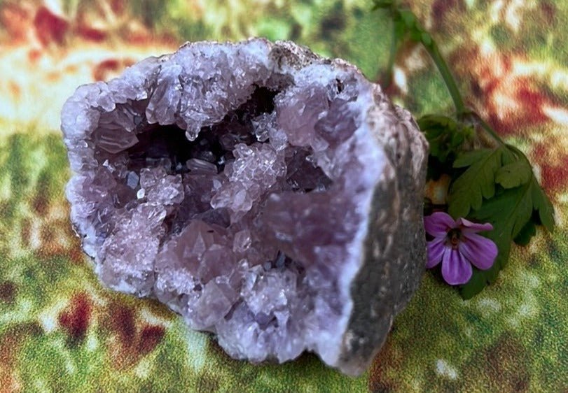 Enchanting Pink Geode Amethyst: Argentina's Crystal Geode Treasure - My Shop of Wonders