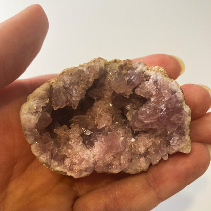 Enchanting Pink Geode Amethyst: Argentina's Crystal Geode Treasure - My Shop of Wonders