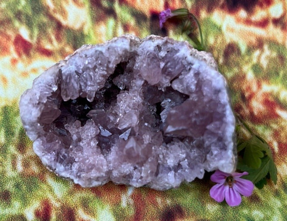 Enchanting Pink Geode Amethyst: Argentina's Crystal Geode Treasure - My Shop of Wonders