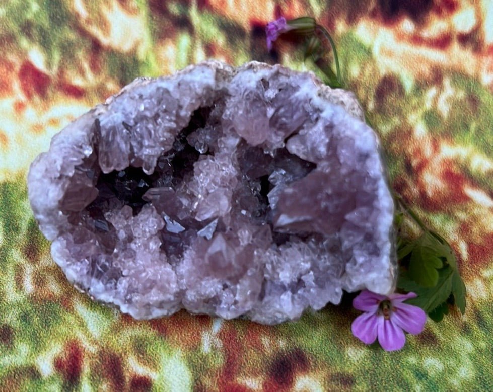 Enchanting Pink Geode Amethyst: Argentina's Crystal Geode Treasure - My Shop of Wonders