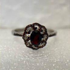 Red Garnet Ring, Size 7