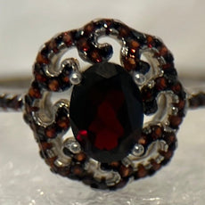 Red Garnet Ring, Size 7