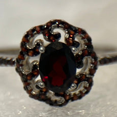 Red Garnet Ring, Size 7