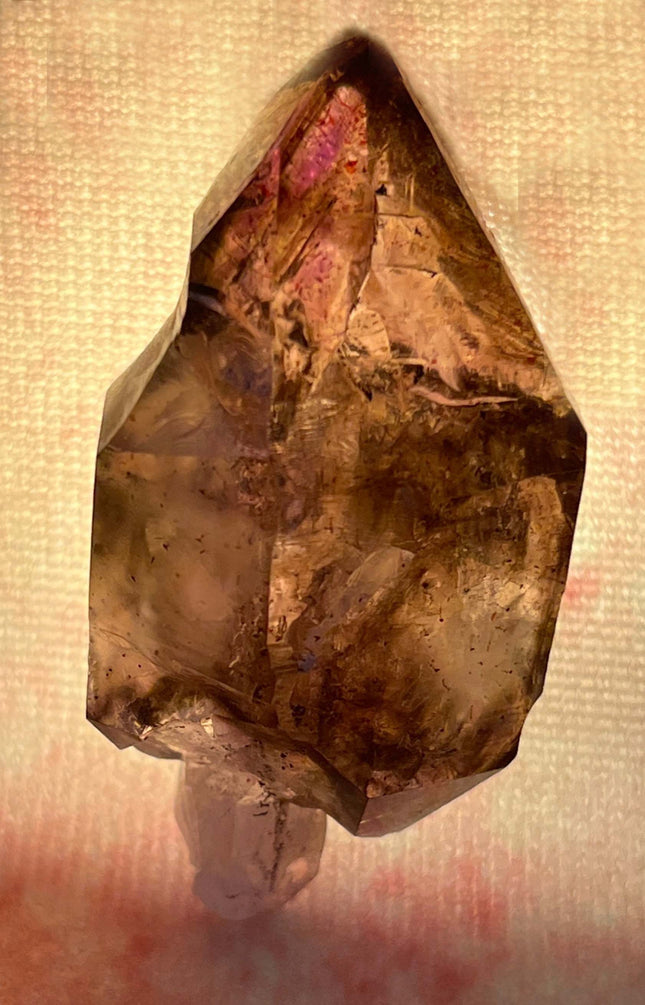 Amethyst-Zepter mit Elestial-Formation aus Sambia