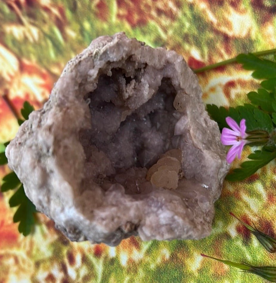 Lavender Amethyst Geode Crystal: Nature's Tranquil Allure - My Shop of Wonders